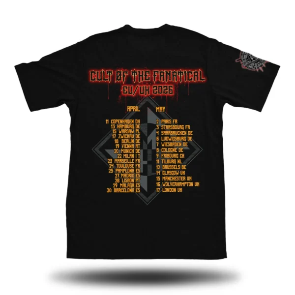 MACHINE HEAAD FANATICAL TOUR TEE BACK