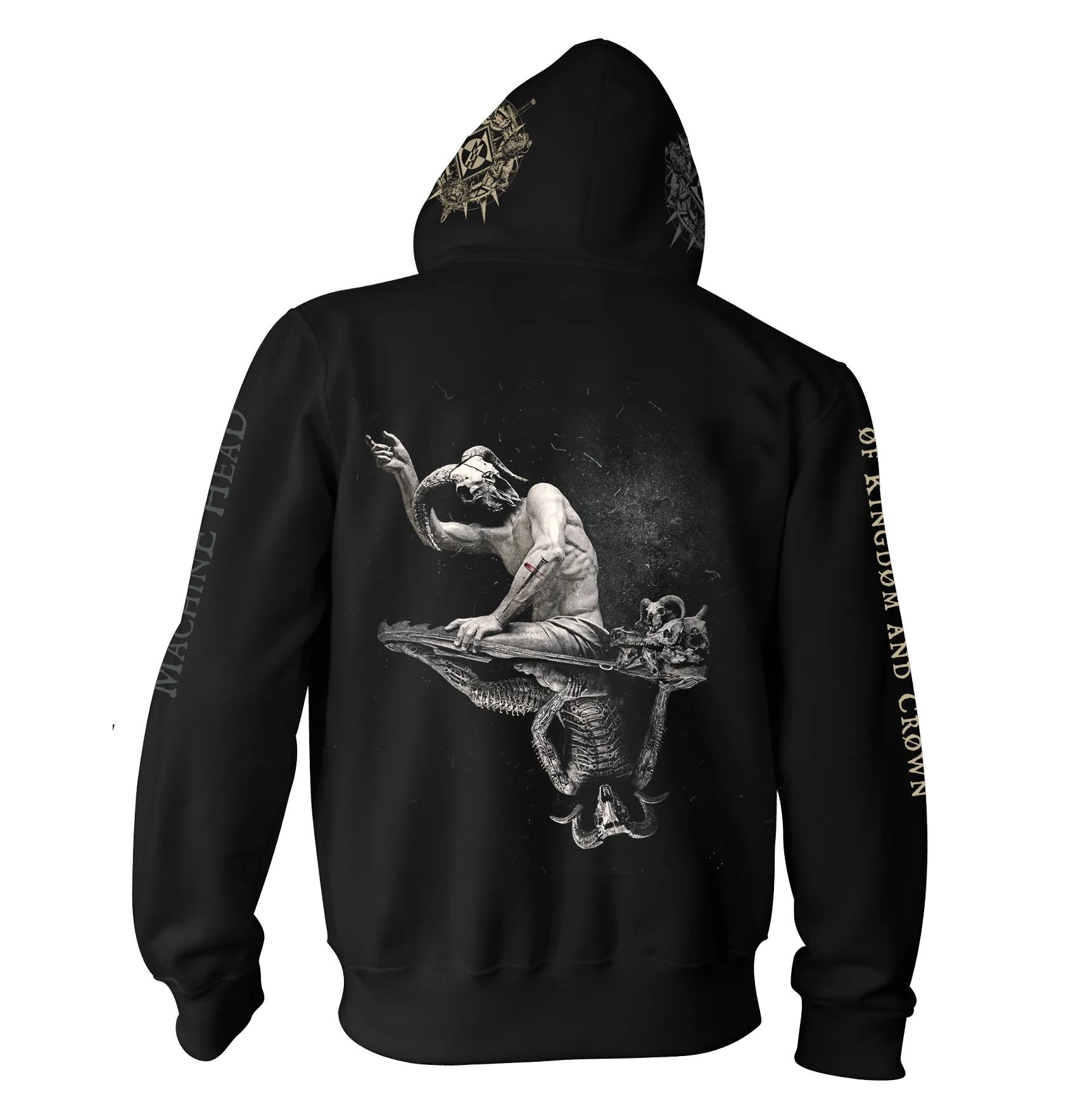MACHINE HEAD ØF KINGDØM AND CRØWN HOODIE Back