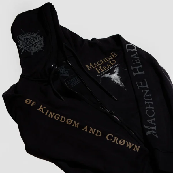 MACHINE HEAD ØF KINGDØM AND CRØWN HOODIE Front Design