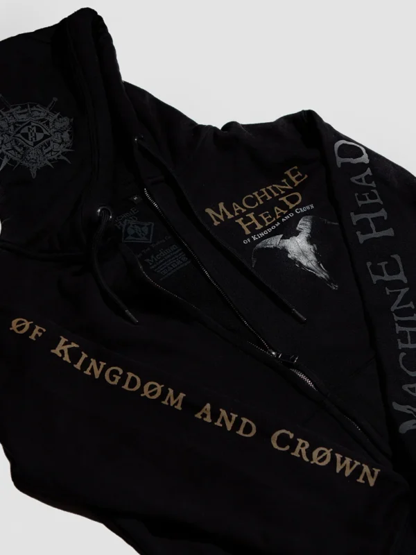 MACHINE HEAD ØF KINGDØM AND CRØWN HOODIE Front Design