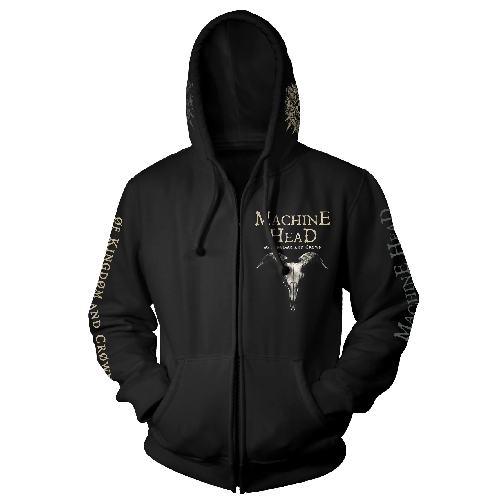 MACHINE HEAD ØF KINGDØM AND CRØWN HOODIE Front