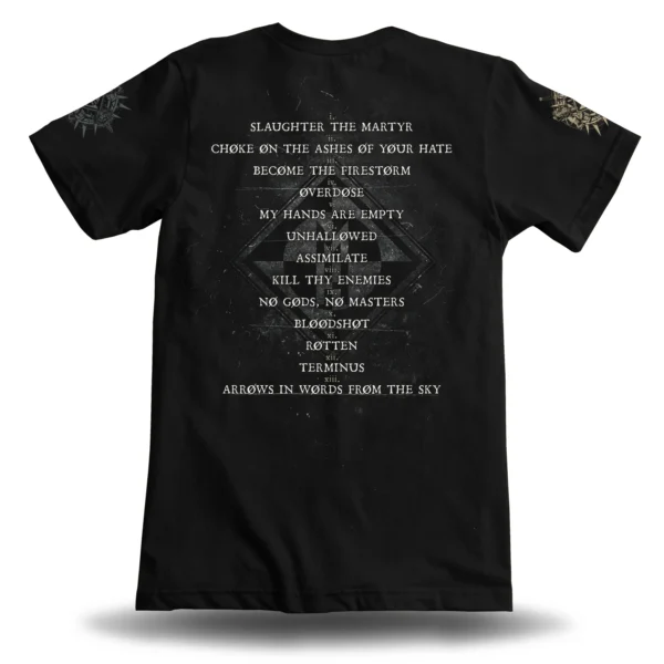 MACHINE HEAD ØF KINGDØM AND CRØWN TEE Black Back