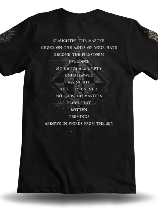 MACHINE HEAD ØF KINGDØM AND CRØWN TEE Black Back