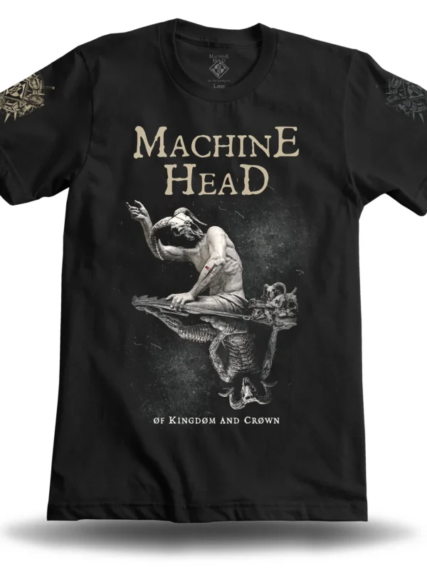 MACHINE HEAD ØF KINGDØM AND CRØWN TEE Black Front