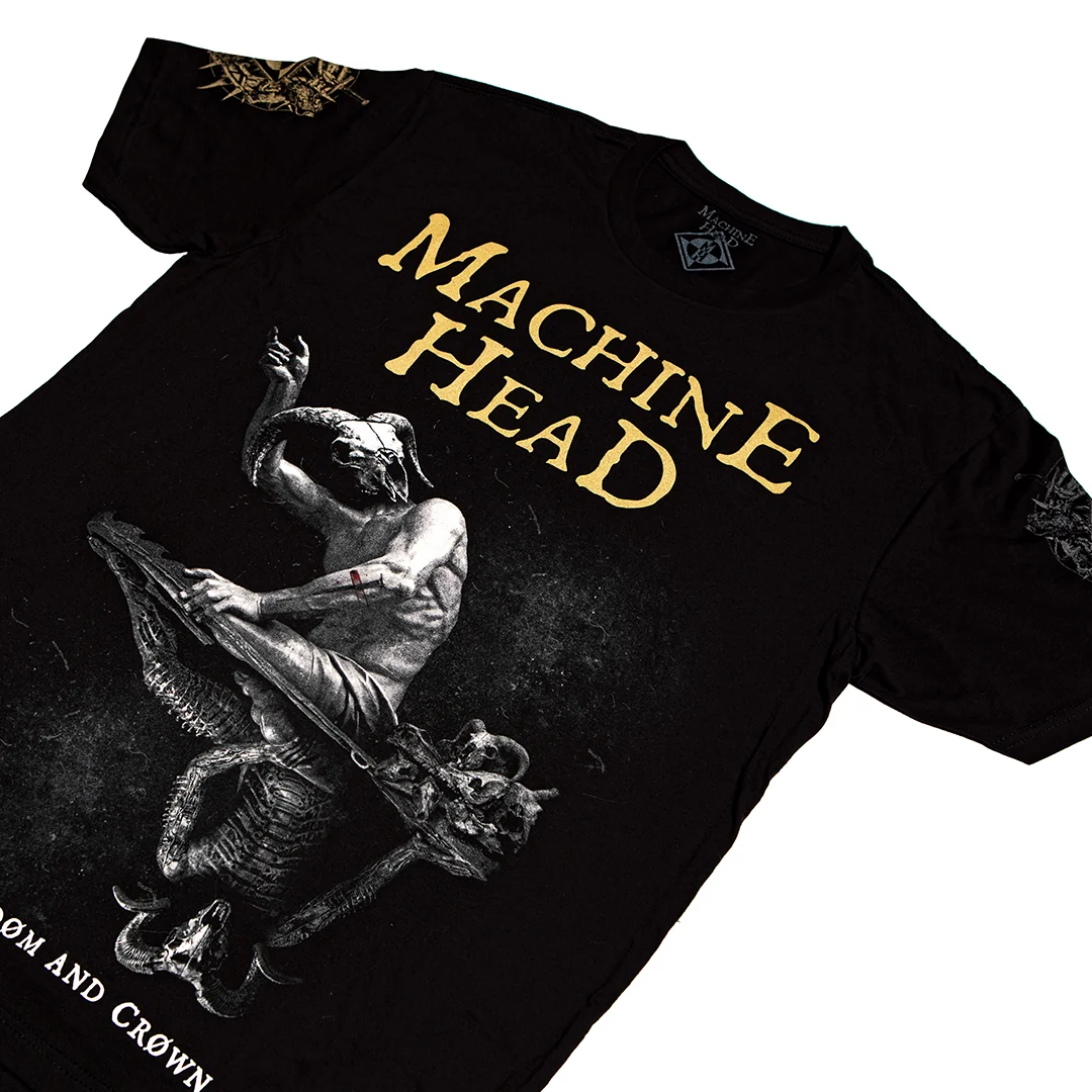 MACHINE HEAD ØF KINGDØM AND CRØWN TEE Front Design