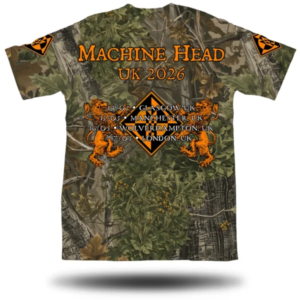 MACHINE HEAD TREE CAMO TOUR TEE BACK