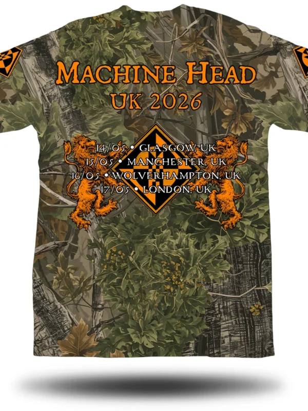 MACHINE HEAD TREE CAMO TOUR TEE BACK