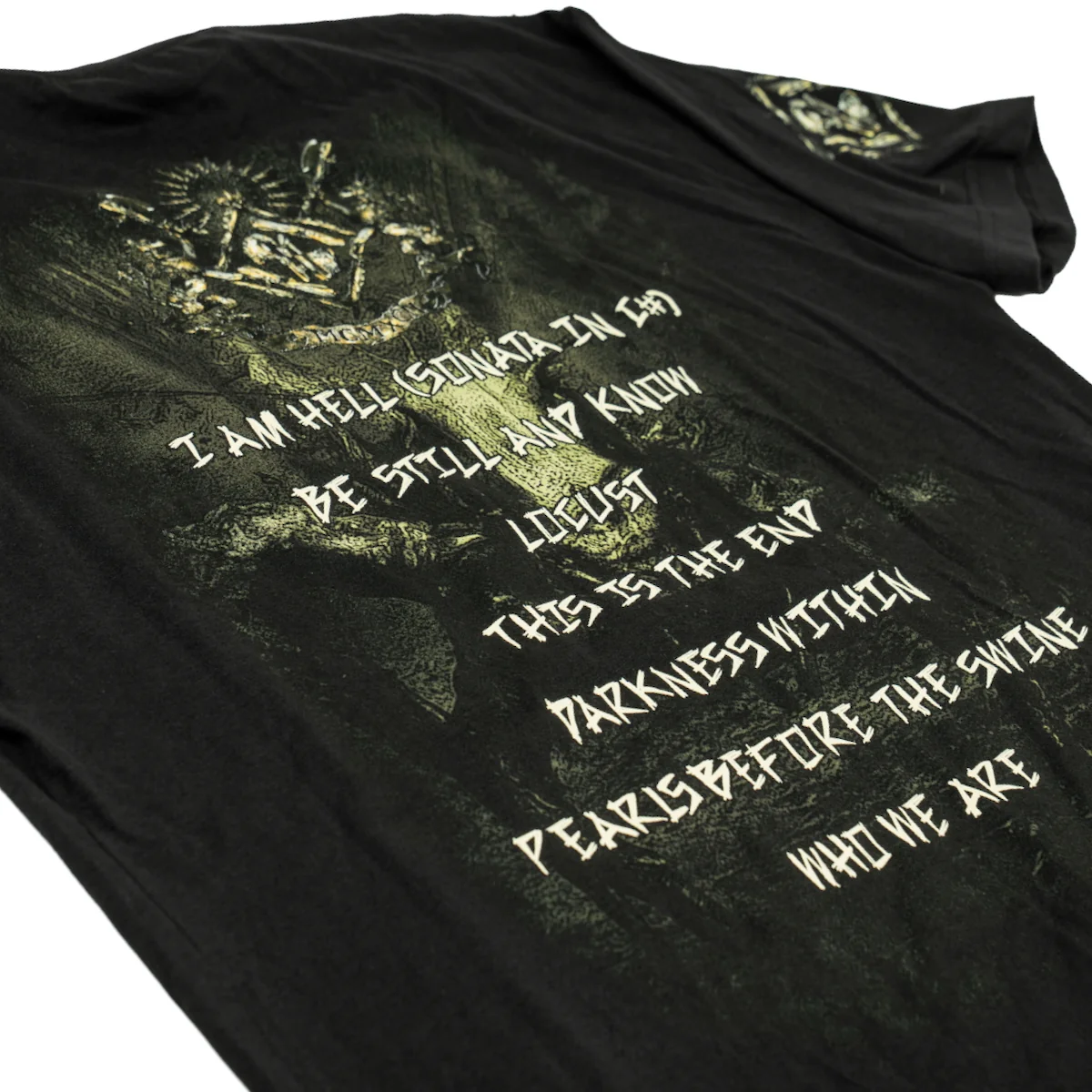 MACHINE HEAD UNTO THE LOCUST ANNIVERSARY TEE HAF BACK