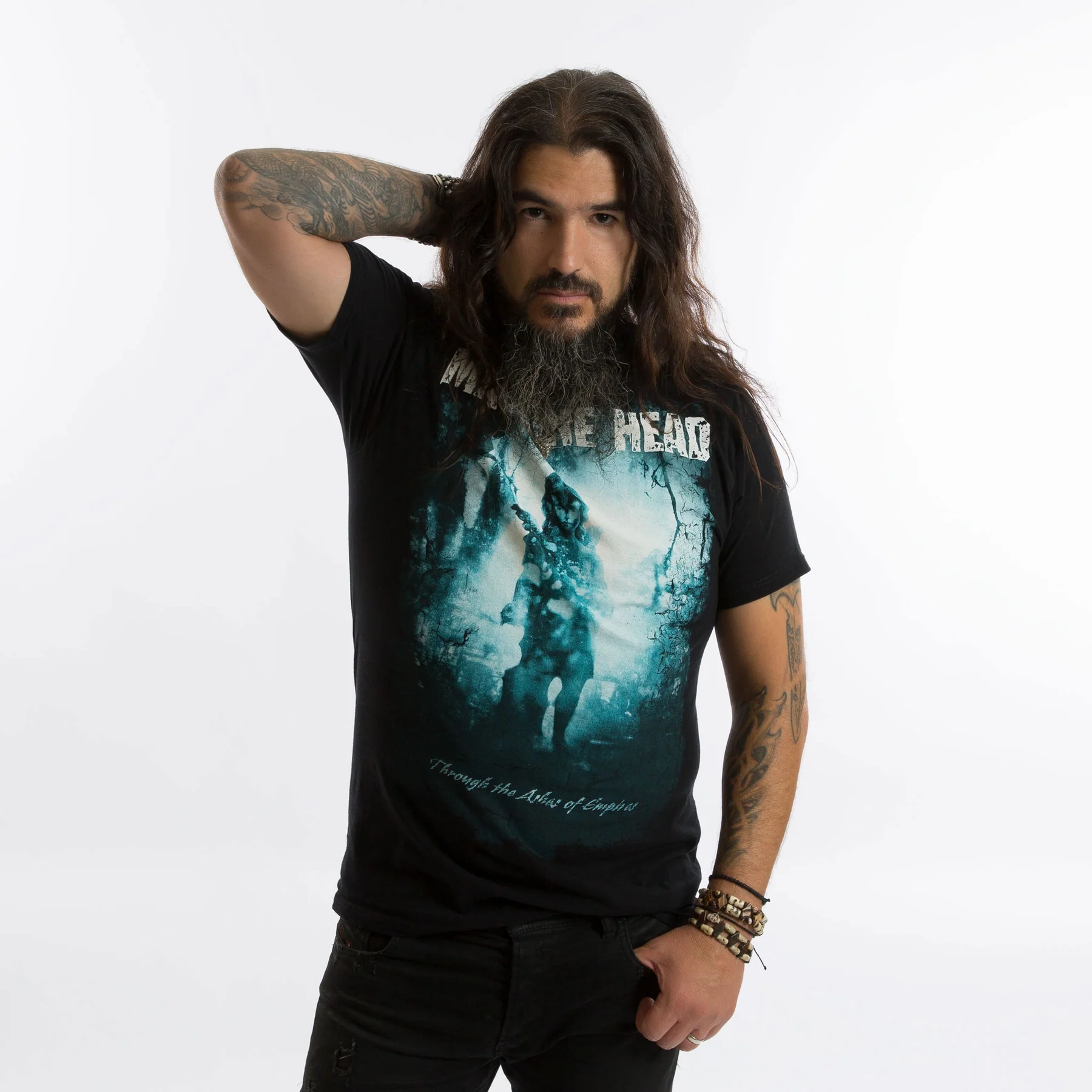 Machine Head Through The Ashes Of Empires 2003 Tee Front Model Design